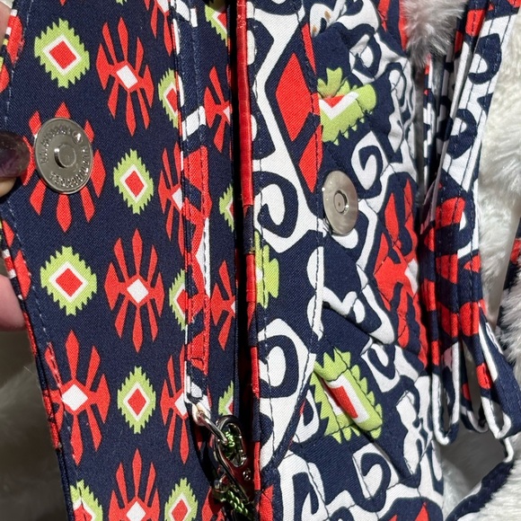 Vera Bradley Red and Blue Clutch - Picture 3 of 5